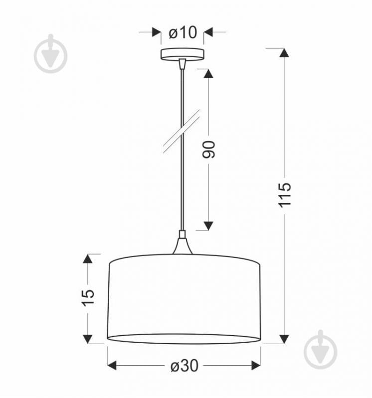 Люстра підвісна Candellux Maloto 1x60 Вт E27 зелений/золото 31-19646 - фото 2