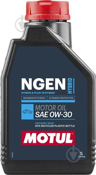 Моторное масло Motul NGEN Hybrid SAE 0W-30 1 л (111903) - фото 1