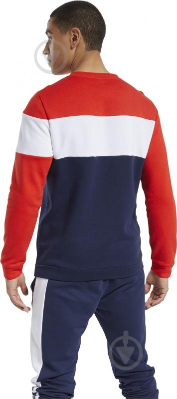 Джемпер Reebok TE LL FLC Crew FS8473 р. M синий - фото 2