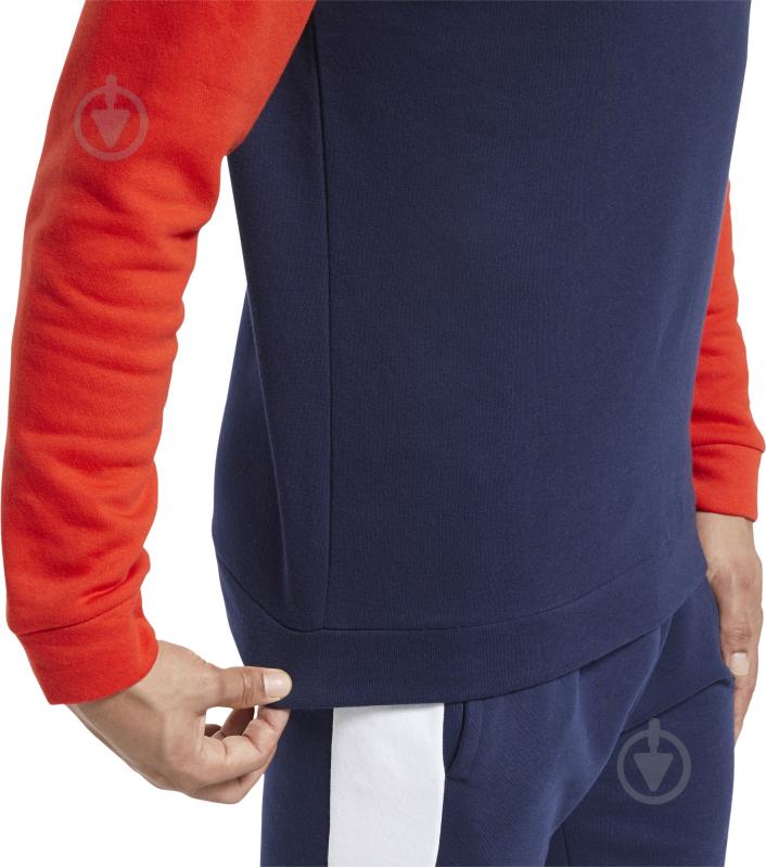 Джемпер Reebok TE LL FLC Crew FS8473 р. L синий - фото 4