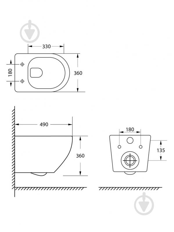 Комплект Helmken 04620F52M4 5 в 1: унитаз с сиденьем Slim Duroplast/Soft-close - фото 15