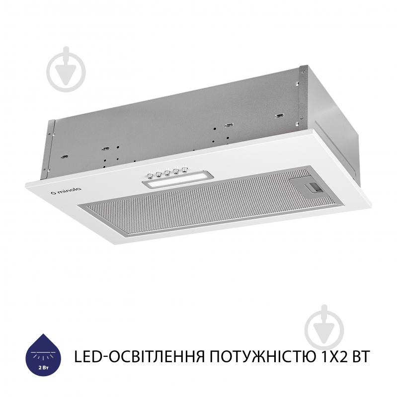 Витяжка Minola HBI 5025 WH LED повновбудовувана - фото 3