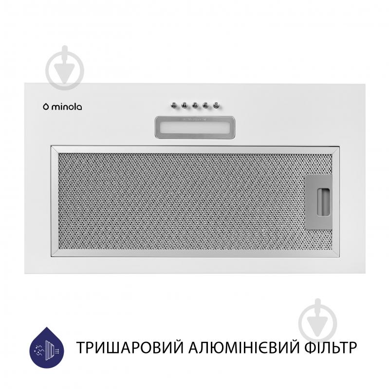 Вытяжка Minola HBI 5025 WH LED полновстраиваемая - фото 4