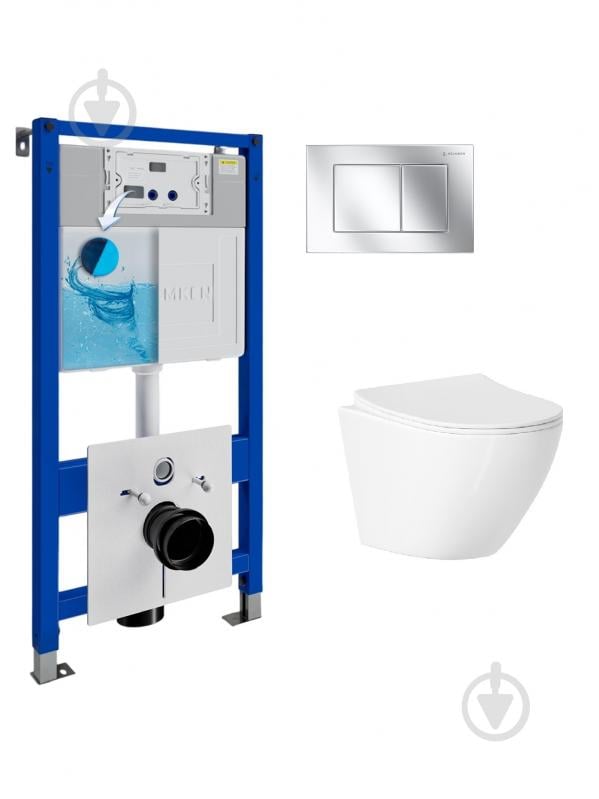 Комплект Helmken 9FM8665468 5 в 1: унитаз с сиденьем Slim Duroplast/Soft-close - фото 1 Комплект Helmken 9FM8665468 5 в 1: унитаз с сиденьем Slim Duroplast/Soft-close - фото 1