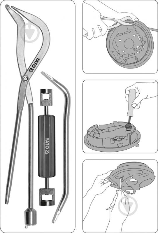 Набір інструментів для гальм YATO YT-0684 - фото 3