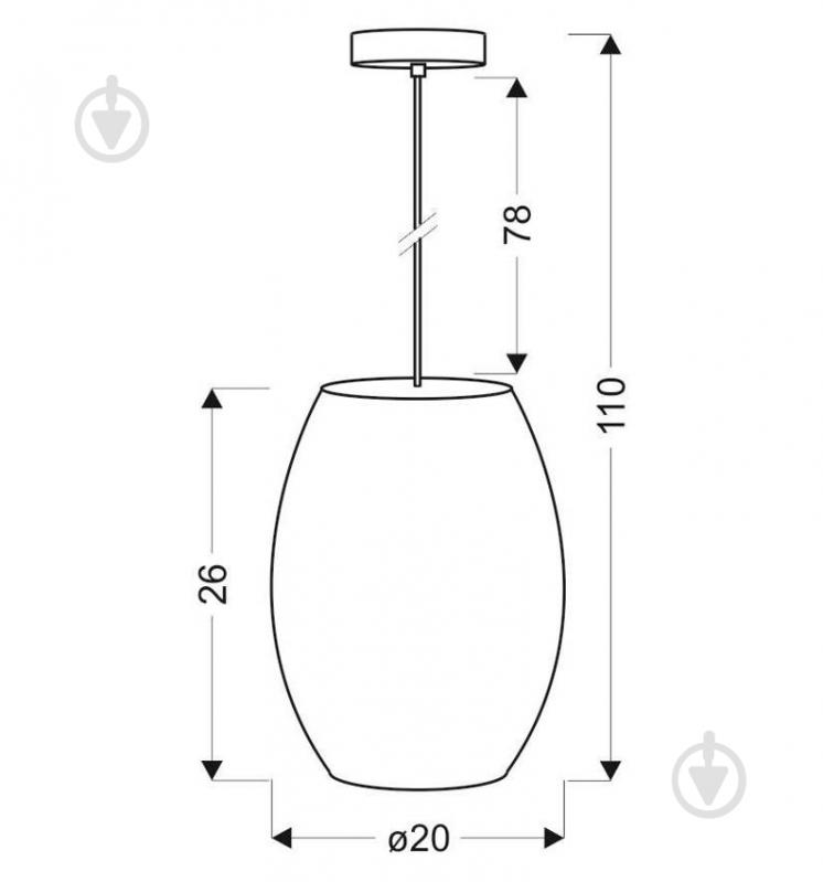 Люстра подвесная Candellux CORN 1xE27 хром/фиолетовый 31-92536 - фото 2