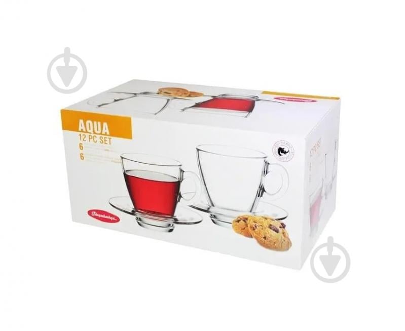 Набор чашек Pasabahce с блюдцами Agua на 6 персон 95040 - фото 4 Набор чашек Pasabahce с блюдцами Agua на 6 персон 95040 - фото 4