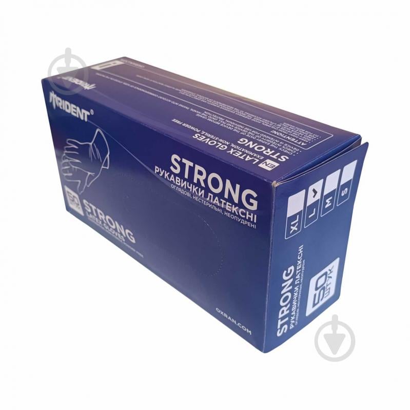 Перчатки медицинские Trident Strong латексные р.7 50 шт./уп. - фото 3