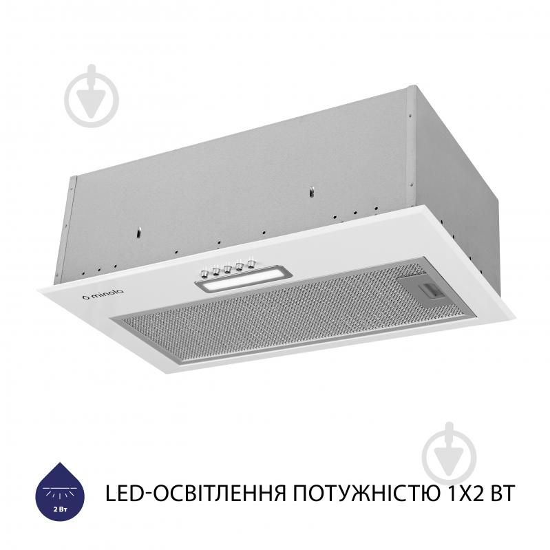 Вытяжка Minola HBI 5214 WH 700 LED полновстраиваемая - фото 3