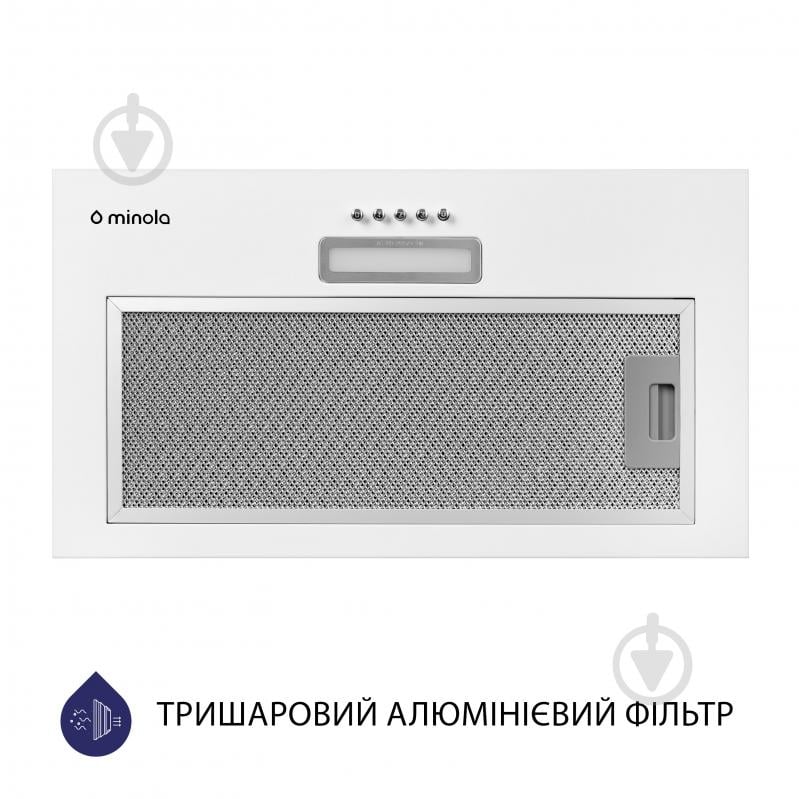 Вытяжка Minola HBI 5214 WH 700 LED полновстраиваемая - фото 4