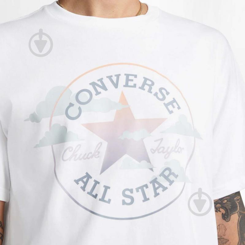 Футболка Converse CLASSIC FIT SEASONAL CHUCK PATCH TEE 10024575-102 р.L белый - фото 4