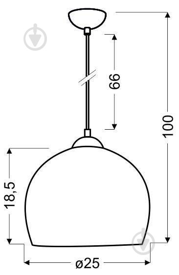 Люстра подвесная Candellux STUDENT 1xE27 зеленый 31-96664 - фото 2