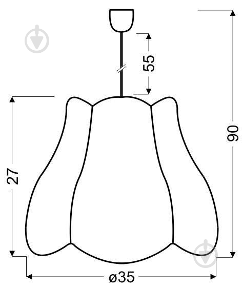 Люстра підвісна Candellux ZUZA 1xE27 білий/різнокольоровий 31-96961 - фото 3