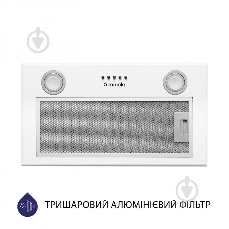 Вытяжка Minola HBI 5722 WH 1200 LED полновстраиваемая - фото 4