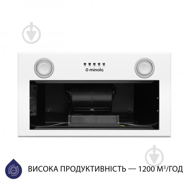 Вытяжка Minola HBI 5722 WH 1200 LED полновстраиваемая - фото 5