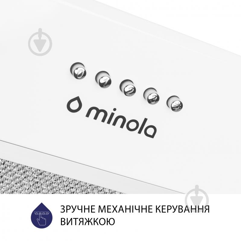 Вытяжка Minola HBI 5722 WH 1200 LED полновстраиваемая - фото 7