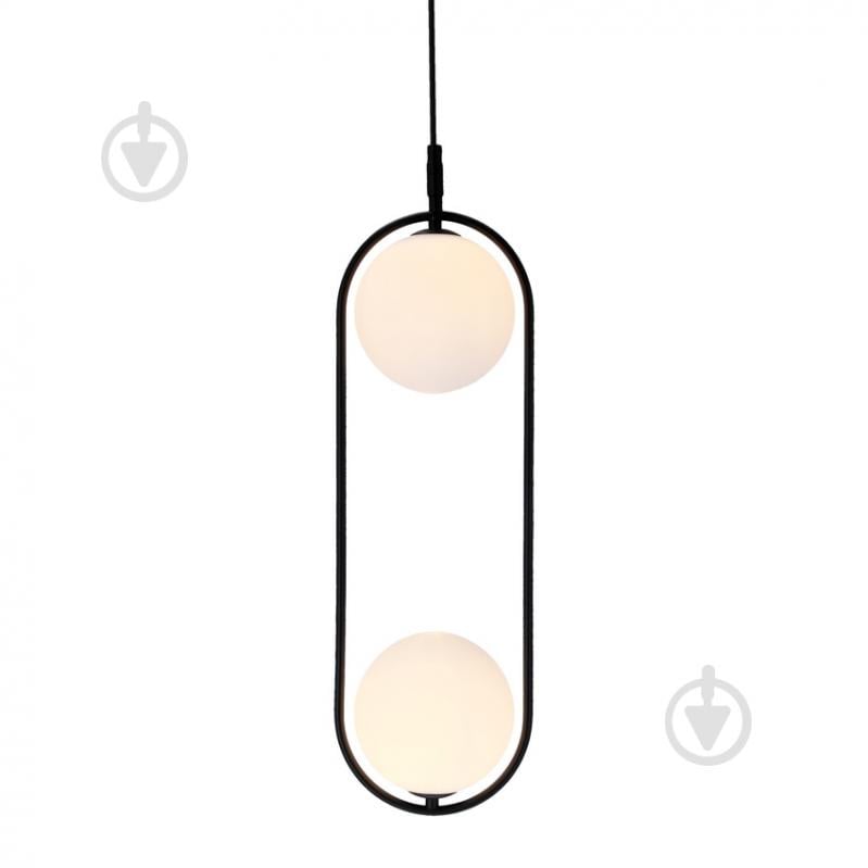 Люстра подвесная Candellux Cordel 2x28 Вт G9 белый/черный 32-10155 - фото 6