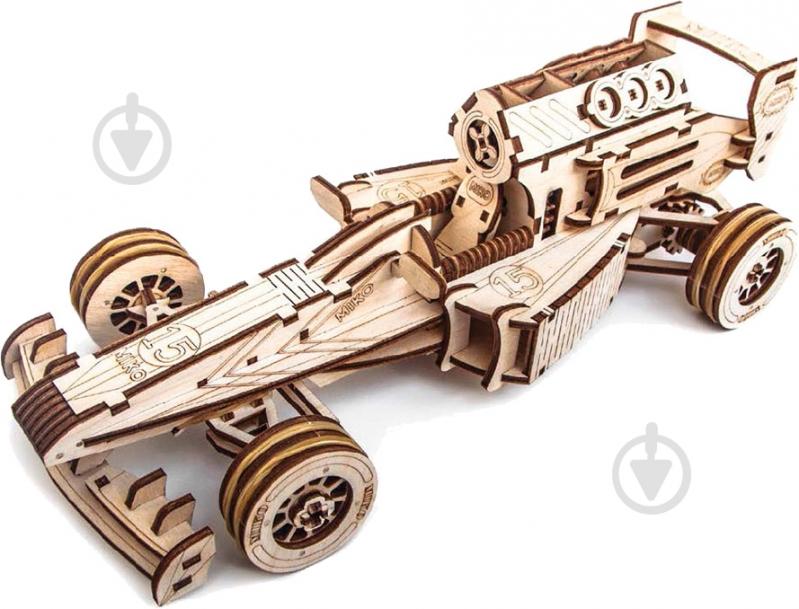 Конструктор деревянный МІКО модель для самостоятельной сборки Болид - фото 1