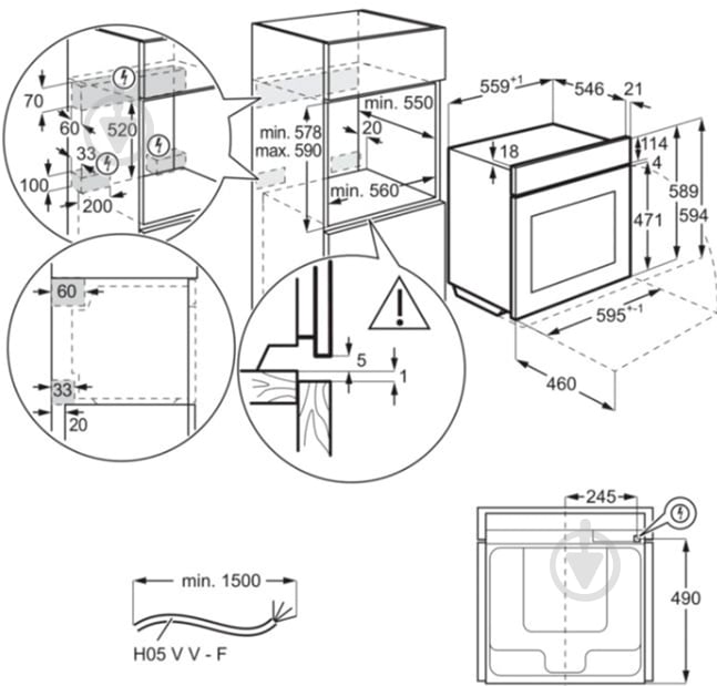 Духовой шкаф Electrolux OEE5H71Z - фото 6 Духовой шкаф Electrolux OEE5H71Z - фото 6