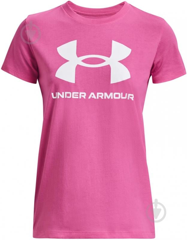 Футболка Under Armour SPORTSTYLE LOGO SS 1356305-659 р.M рожевий - фото 4