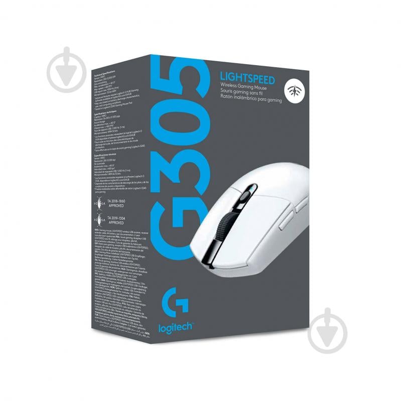 Миша Logitech G305 LIGHTSPEED Wireless Gaming Mouse white (910-005291) - фото 10