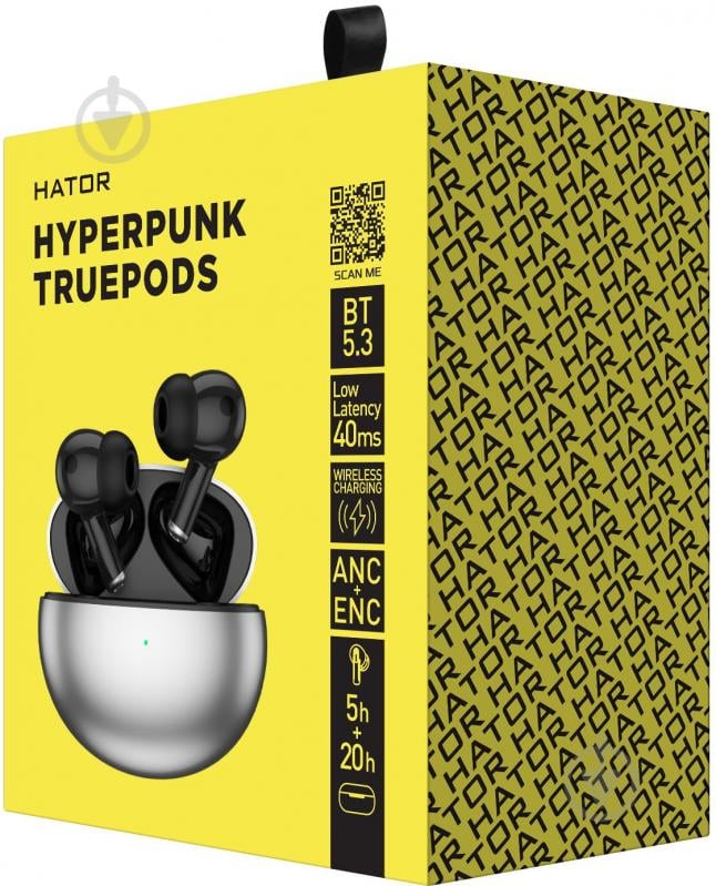 Гарнитура игровая Hator Hyреrpunk Truepods black (HTA-430) - фото 7