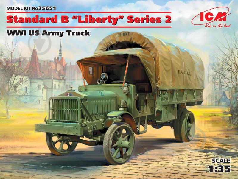 Сборная модель ICM грузчик армии США Standard B Liberty 2-й серии (4823044406005) 1:35 - фото 1