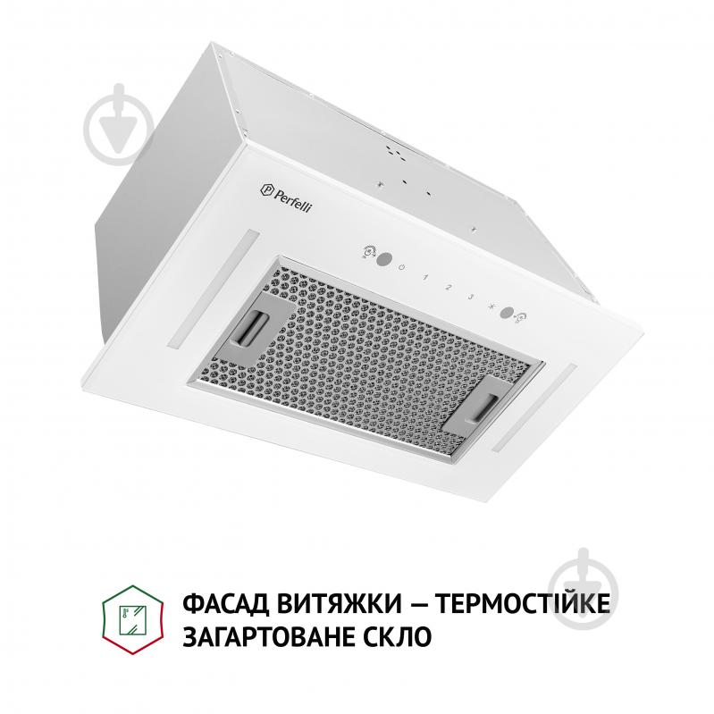 Вытяжка Perfelli BIS 58844 WH 1200 LED полновстраиваемая - фото 2