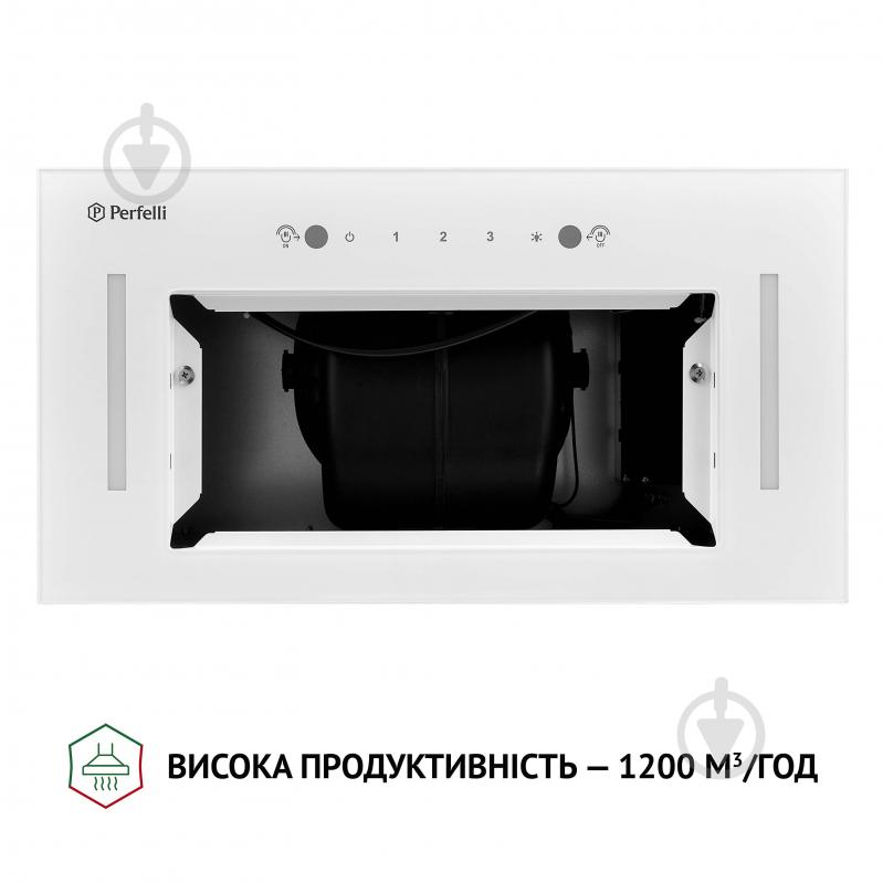 Вытяжка Perfelli BIS 58844 WH 1200 LED полновстраиваемая - фото 6