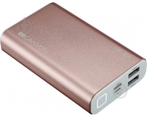 Повербанк Canyon Quick Charge QC3.0 Rose Gold 10000 mAh (CND-TPBQC10RG) - фото 2