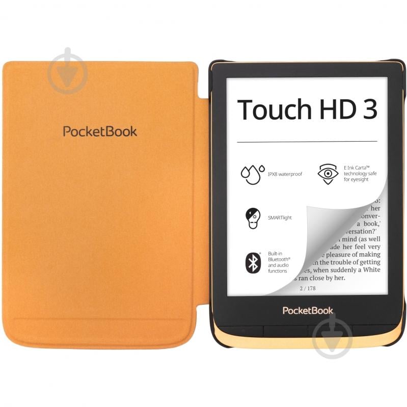 Чохол PocketBook Shell cover для Basic Lux 2/Touch Lux 4/Pocketbook Touch HD 3 brown (WPUC-627-S-LB) - фото 5