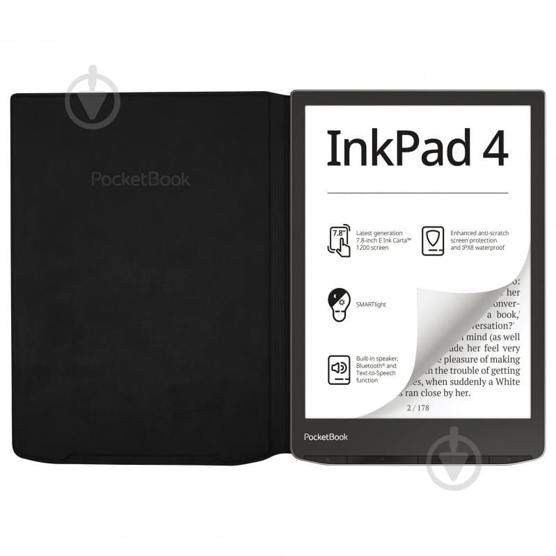 Чохол PocketBook для 743 Flip cover black (HN-FP-PU-743G-RB-WW) - фото 4