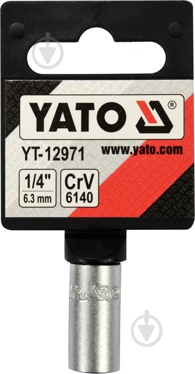 Тримач біт YATO 1/4"(F) HEX 1/4 (M) CrV 1 шт. YT-12971 - фото 3