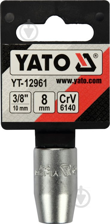 Тримач біт YATO 3/8"(F) HEX= М8 мм CrV 1 шт. YT-12961 - фото 2