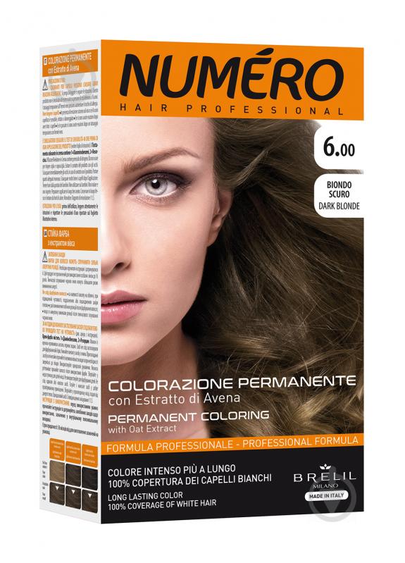 Крем-фарба для волосся Numero 6.00 Dark blonde (темний блонд) 140 мл - фото 1