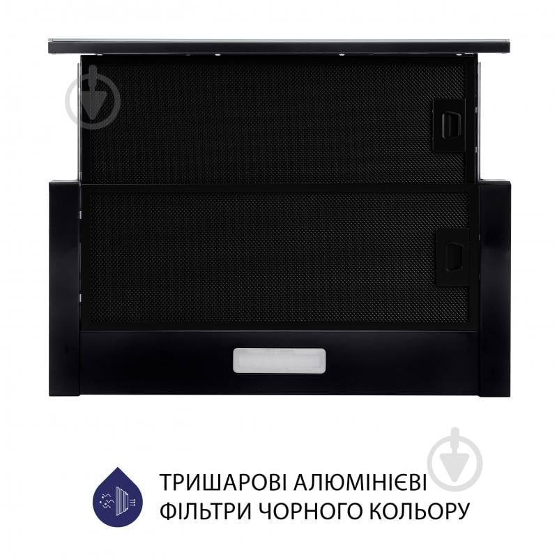Вытяжка Minola HTLS 6634 BLF 1000 LED GLASS телескопическая - фото 3