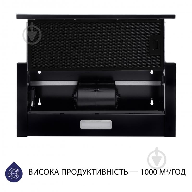 Вытяжка Minola HTLS 6634 BLF 1000 LED GLASS телескопическая - фото 4