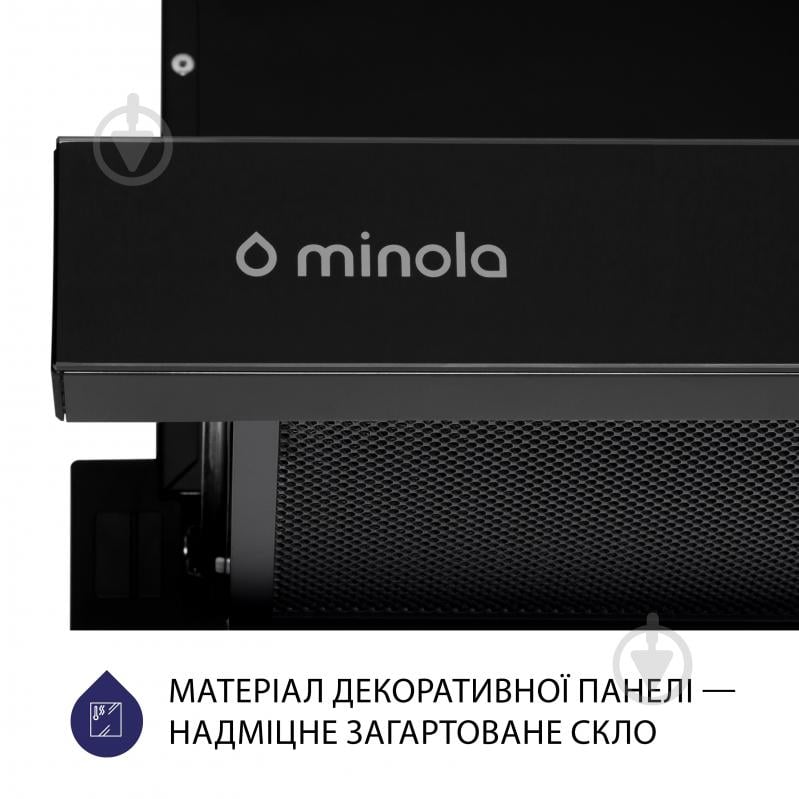 Вытяжка Minola HTLS 6634 BLF 1000 LED GLASS телескопическая - фото 7