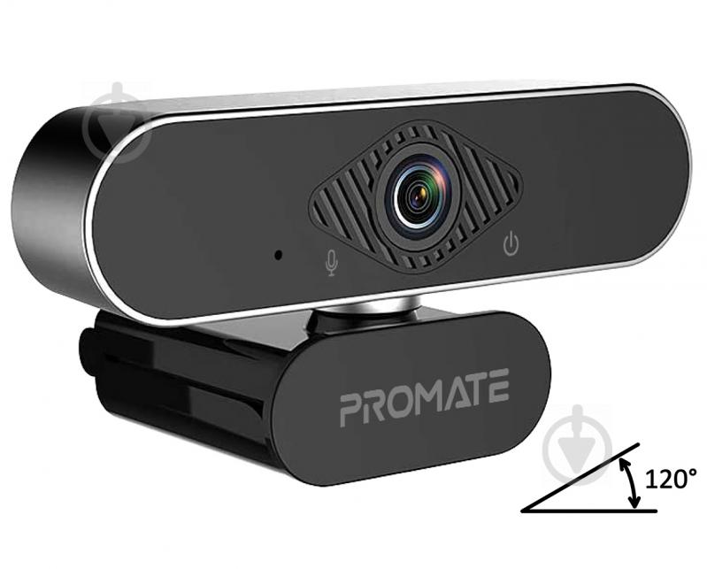 Веб-камера Promate ProCam-2 FullHD USB Black (procam-2.black) - фото 1