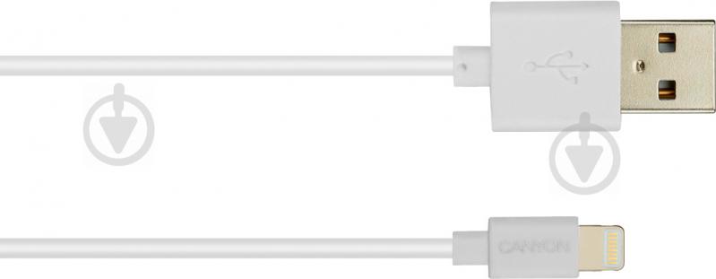 Кабель Canyon USB – Apple Lightning 1 м white (CNS-MFICAB01W) Ultra-Compact MFI - фото 2