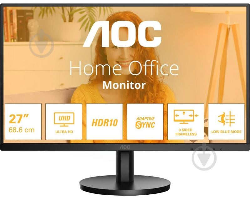 Монитор AOC 4K UHD 27" (U27B3M) - фото 1