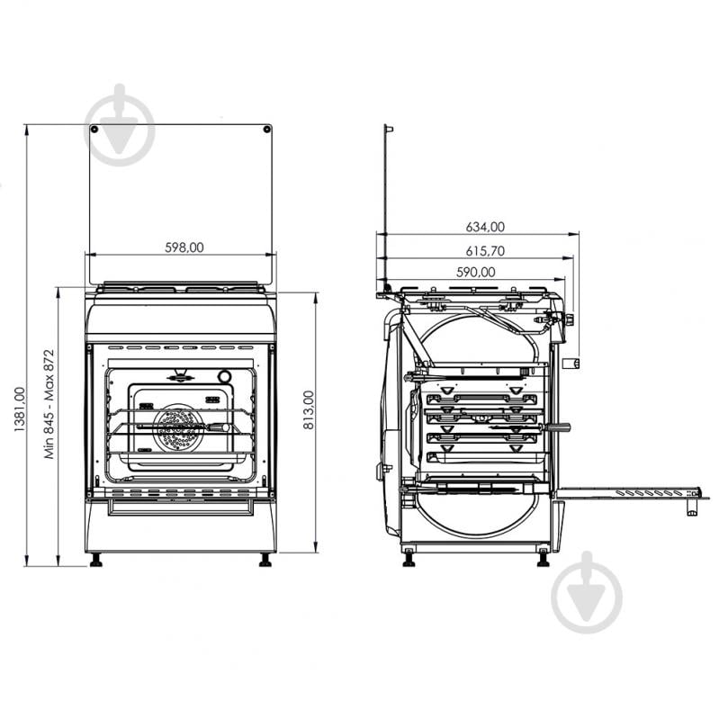 Плита газова Grunhelm G4FM6611W - фото 3