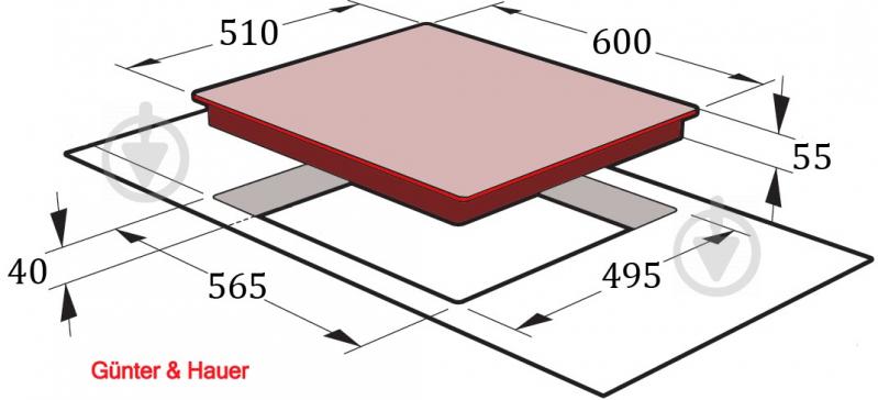 Варочная поверхность газовая Gunter&Hauer GL 642 IVR - фото 4