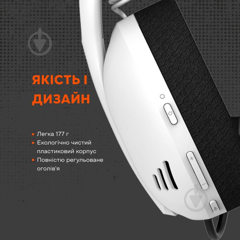 Наушники Canyon Ego GH-13 Wireless Gaming 7.1 white (CND-SGHS13W) - фото 10