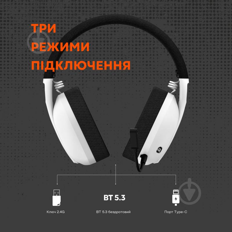 Наушники Canyon Ego GH-13 Wireless Gaming 7.1 white (CND-SGHS13W) - фото 11