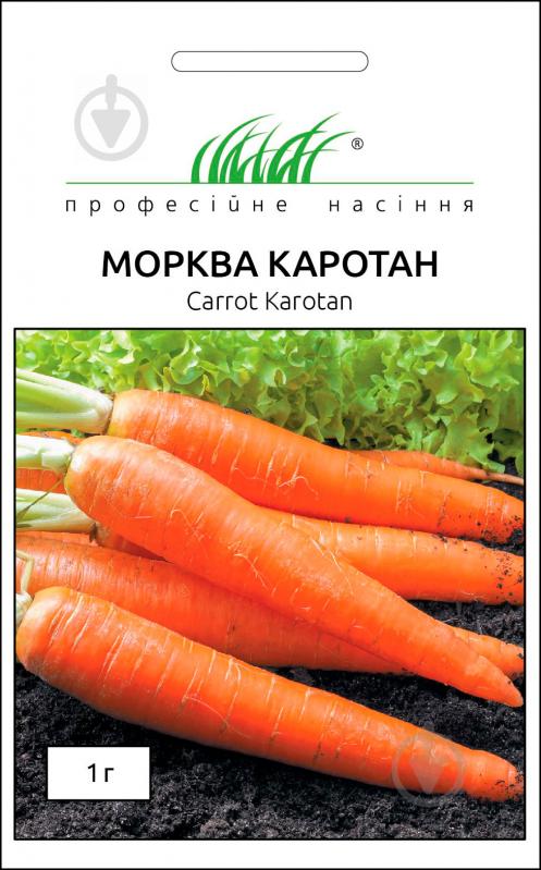 Семена Професійне насіння морковь Каротан 1 г - фото 1