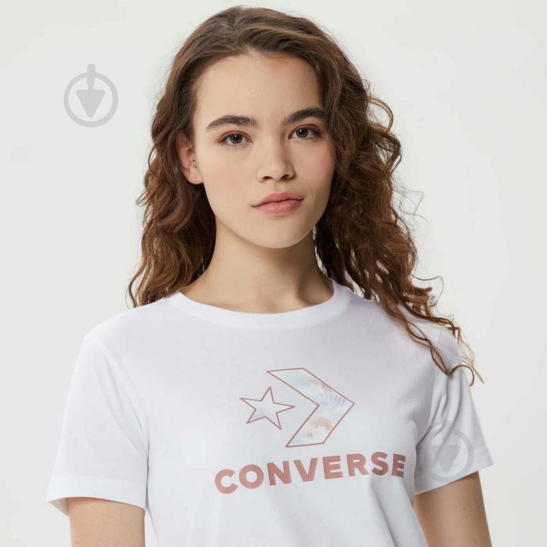 Футболка Converse SEASONAL STAR CHEVRON SS TEE 10024538-102 р.L білий - фото 4