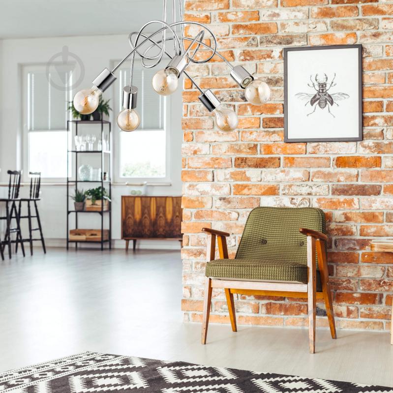 Люстра ALFA Tango Chrome 5x60 Вт E27 хром 24465 - фото 3