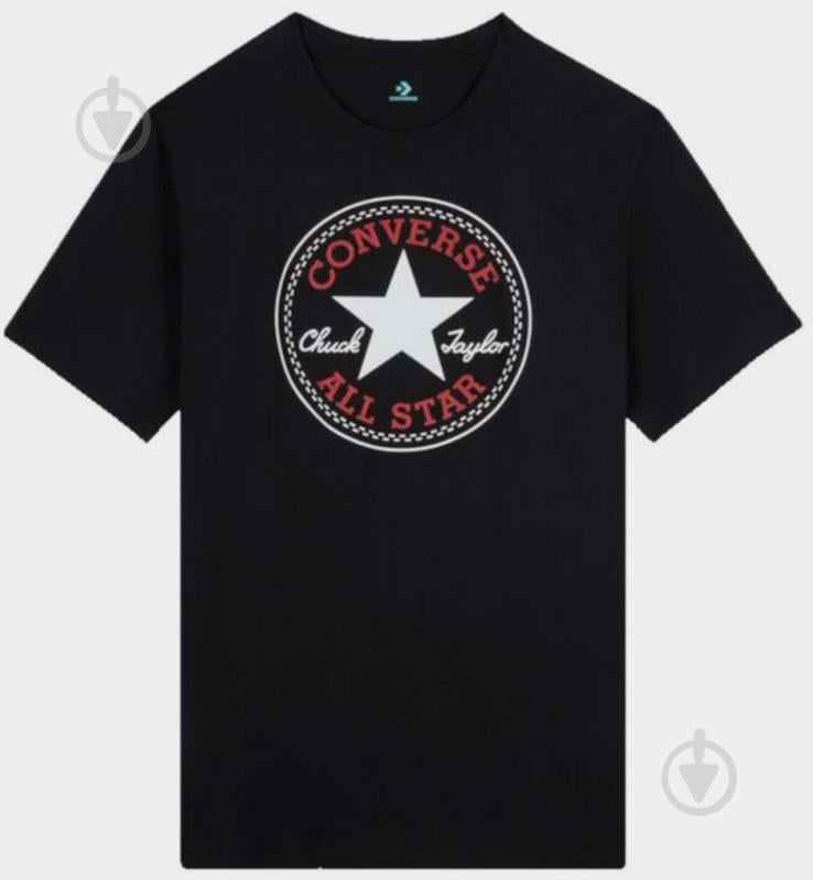 Футболка Converse STANDARD FIT CENTER FRONT CHUCK PATCH CORE TEE 10025459-001 р.S чорний - фото 1