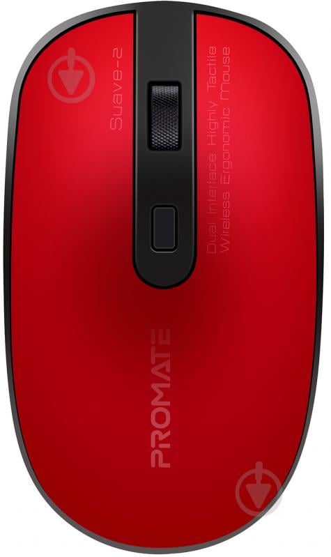 Мишка Promate Suave-2 Wireless Red - фото 1